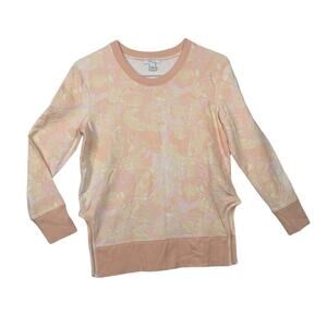 Daily Ritual womens small sweatshirt tiedye pink orange athletic casual relaxed